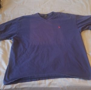Polo V Neck Tee Size Large